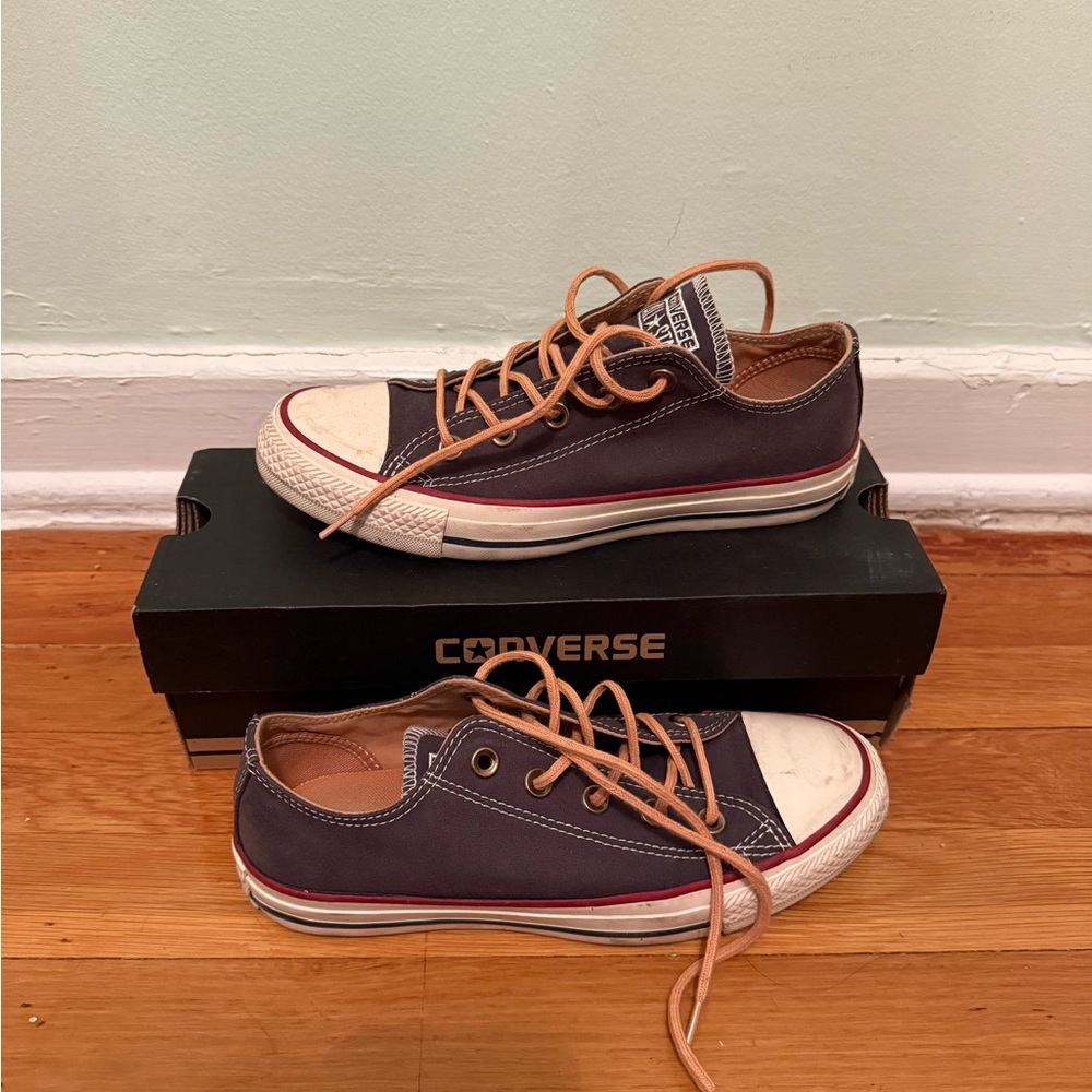 Converse Navy and White Sneakers